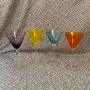 Colorful set of 4 Glasses